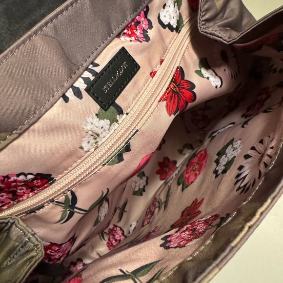 High End Stella & Dot Ava Camo Black Leather Women’s Backpack MINTY - Picture 5 of 11